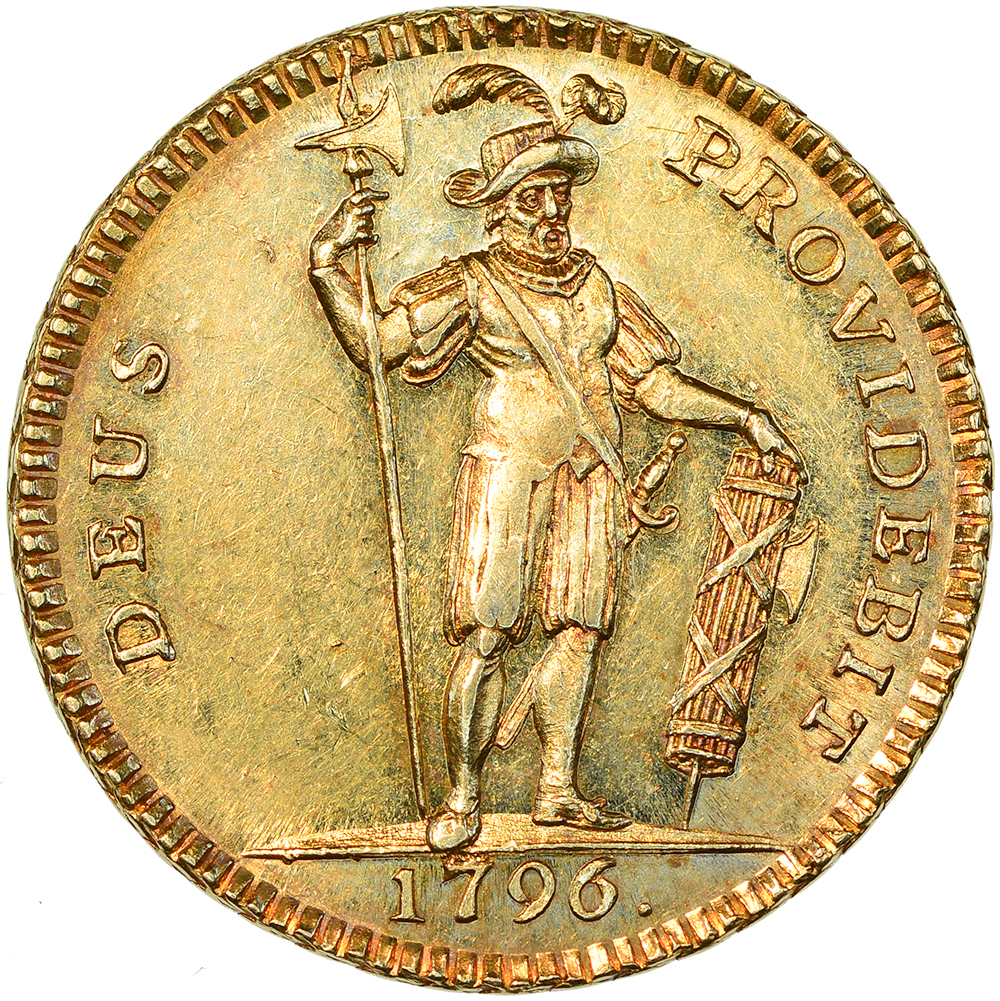 Bern, Doppel Dublone, 1796, unz-, Krieger