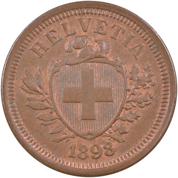 1 Rappen, 1898, Stempelglanz