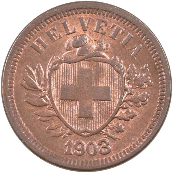 1 Rappen, 1903, Stempelglanz