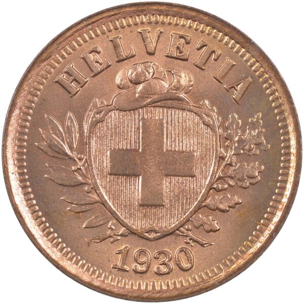 1 Rappen, 1930, Stempelglanz