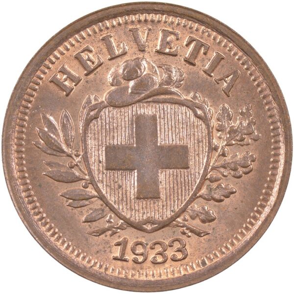 1 Rappen, 1933, Stempelglanz