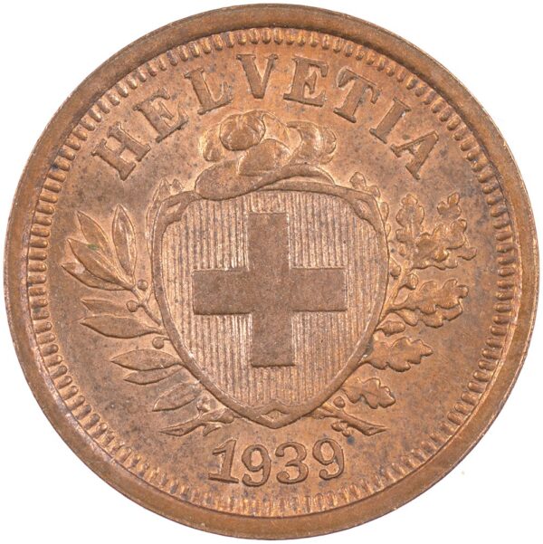 1 Rappen, 1939, unz/stgl