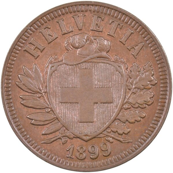 2 Rappen, 1899, unz/stgl
