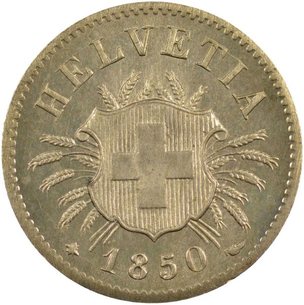 5 Rappen, 1850, Stempelglanz
