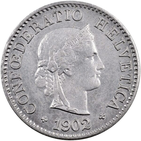 5 Rappen, 1902, Stempelglanz
