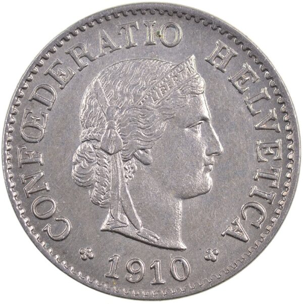 5 Rappen, 1910, unzirkuliert