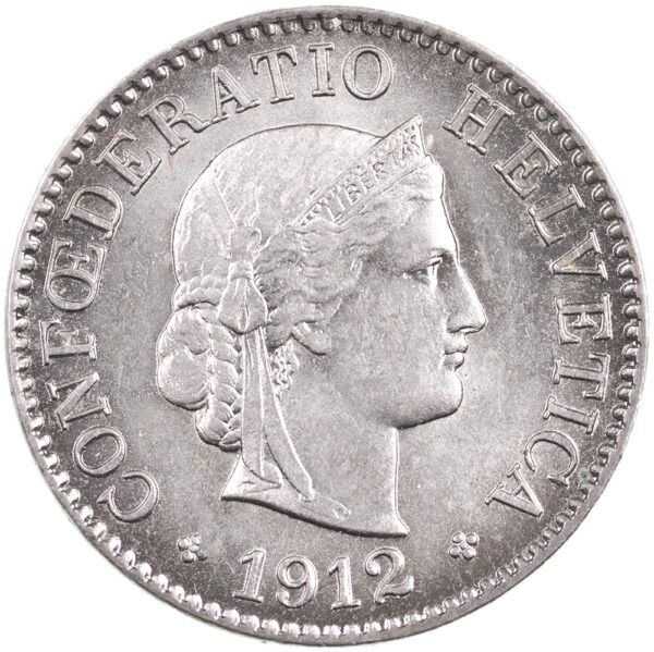 5 Rappen, 1912, Stempelglanz