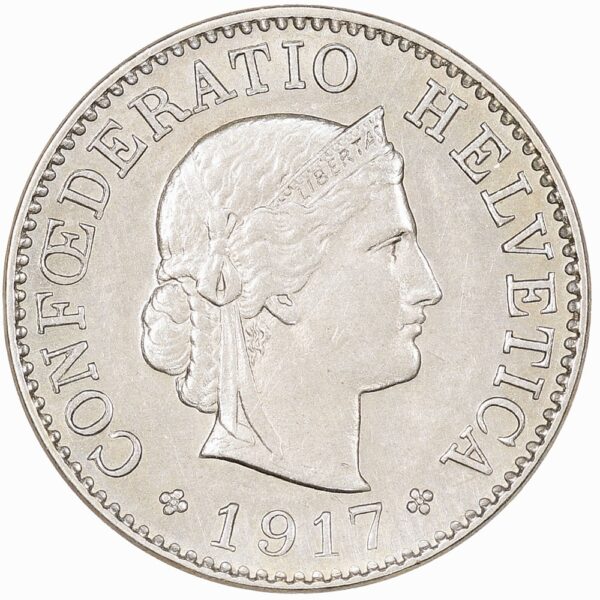 5 Rappen, 1917, unzirkuliert