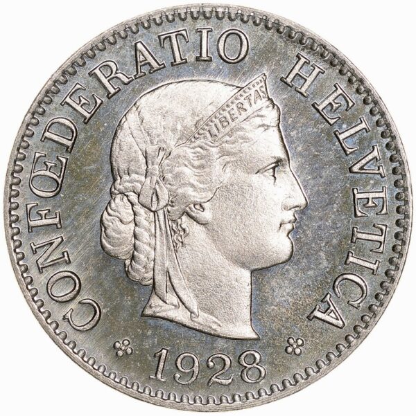 5 Rappen, 1928, Erstabschlag