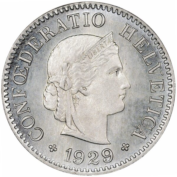 5 Rappen, 1929, Erstabschlag