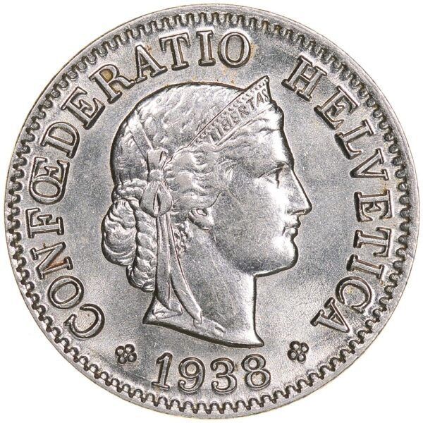 5 Rappen, 1938, unz/stgl