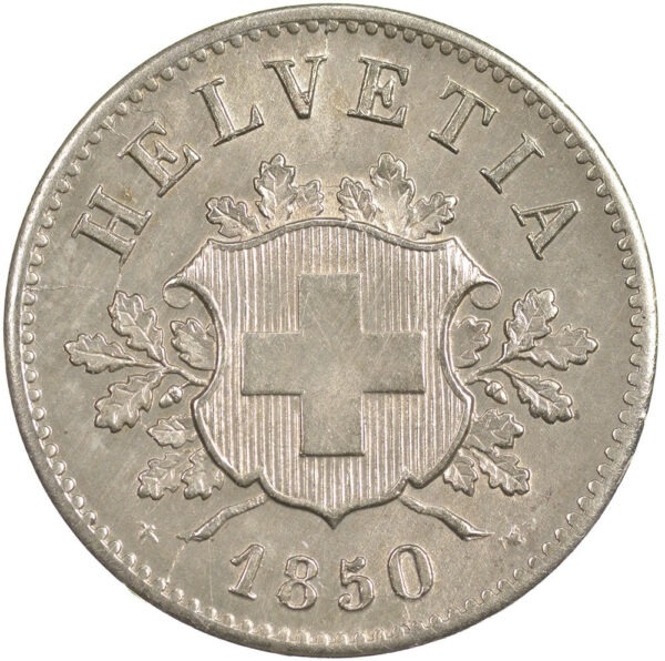 10 Rappen, 1850, Stempelglanz