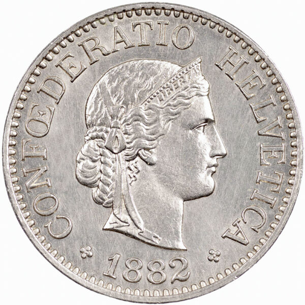 10 Rappen, 1882, unz/stgl
