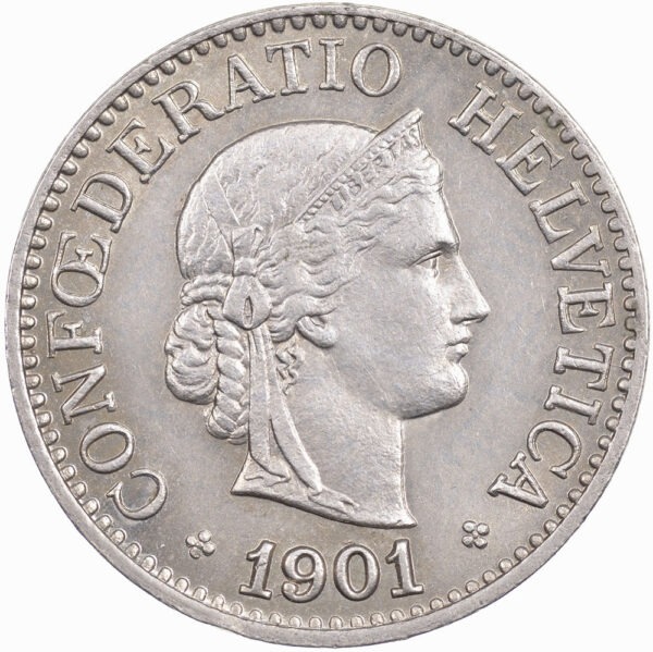 10 Rappen, 1901, unzirkuliert
