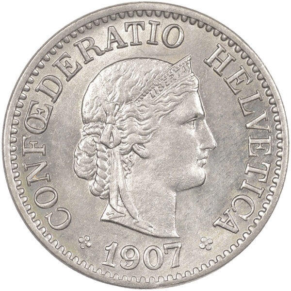 10 Rappen, 1907, unzirkuliert