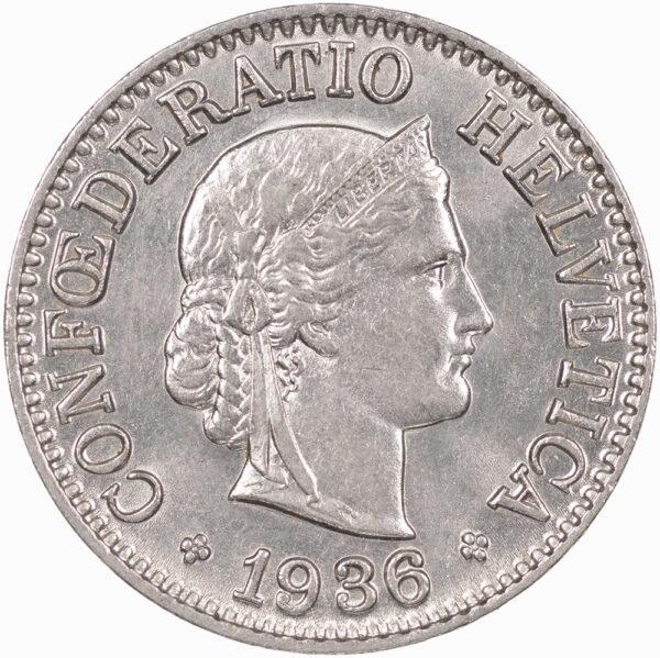 10 Rappen, 1936, unz/stgl