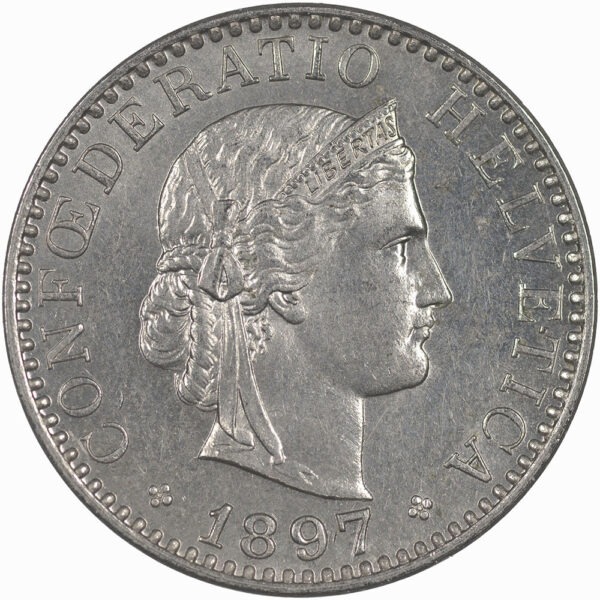 20 Rappen, 1897, unz/stgl