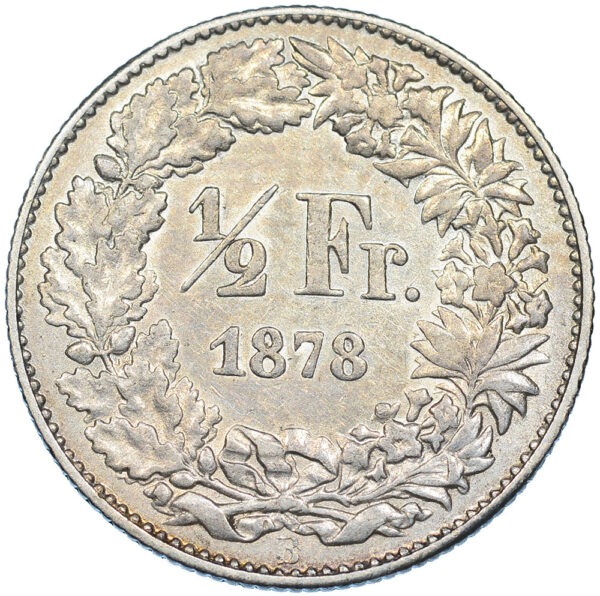 50 Rappen, 1878, vz-unz