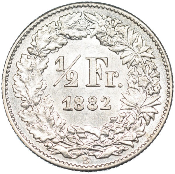 50 Rappen, 1882, unzirkuliert