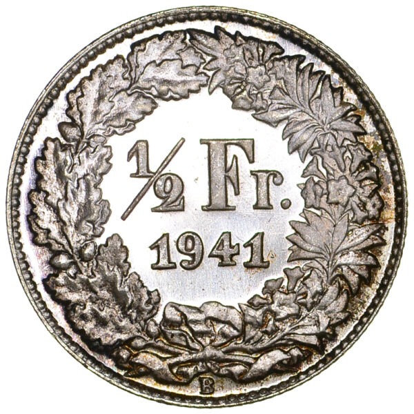 50 Rappen, 1941, Erstabschlag