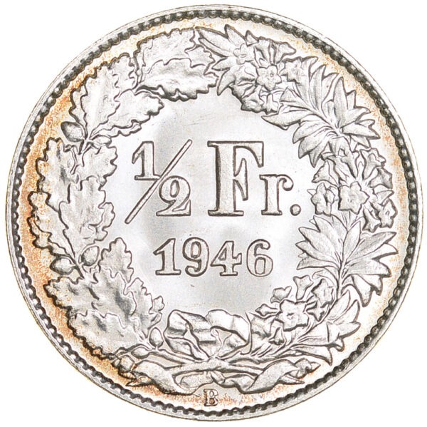 50 Rappen, 1946, Stempelglanz