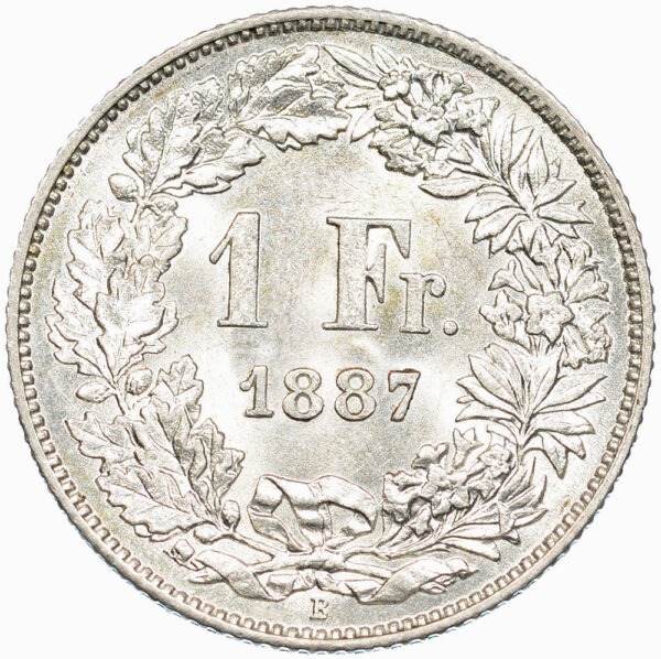 1 Franken, 1887, unz/stgl