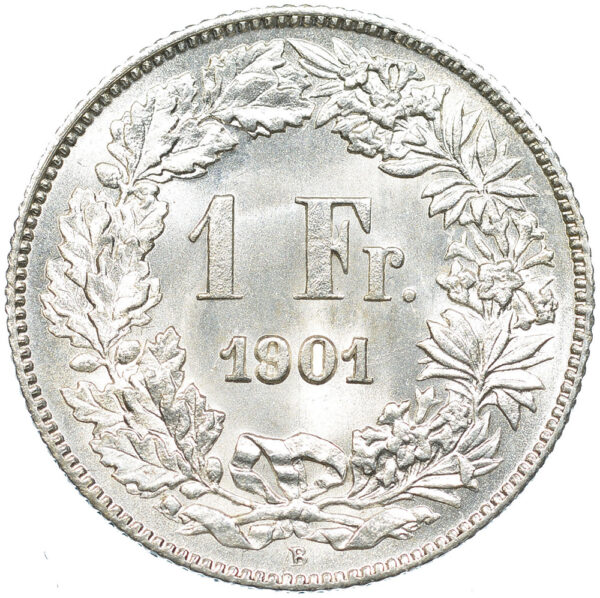 1 Franken, 1901, Stempelglanz