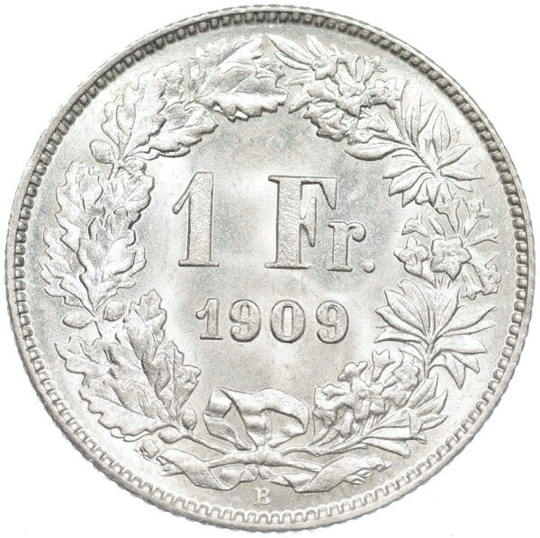 1 Franken, 1909, unz/stgl
