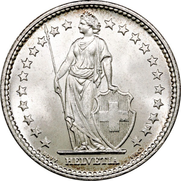 2 Franken, 1920, unz/stgl