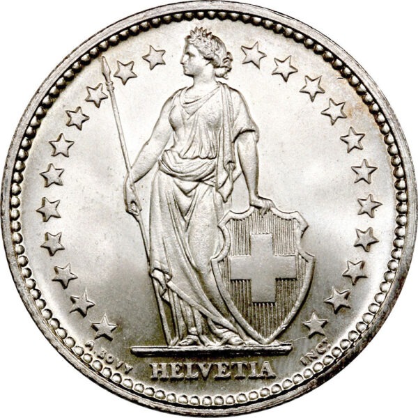 2 Franken, 1920, Stempelglanz