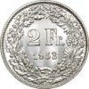 2 Franken, 1953, Stempelglanz
