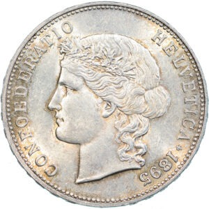 5 Franken, 1895, unzirkuliert