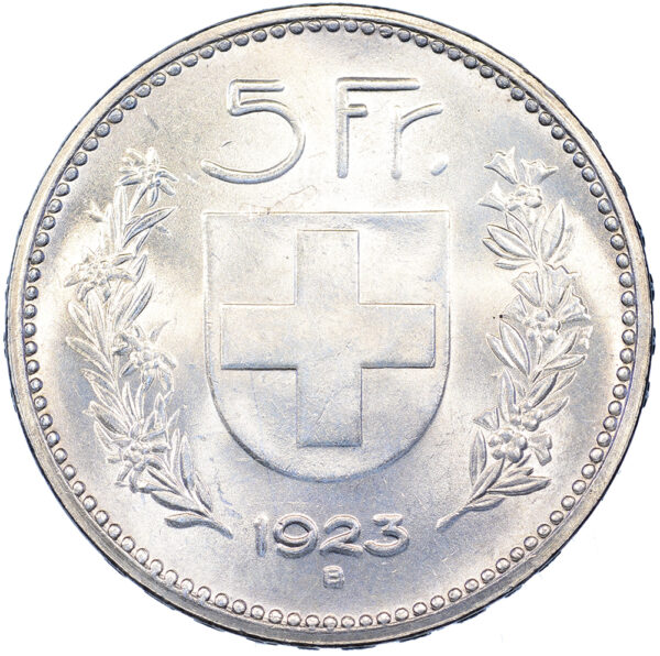 5 Franken, 1923, Stempelglanz