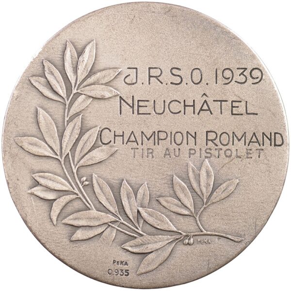 Neuenburg, Neuchâtel,  J.R:S.O., 1939, stgl, Silber