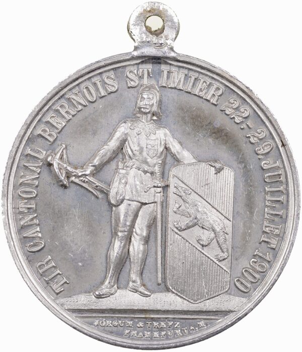 6540_1 Bern, St. Imier, Tir cantonal bernois, 1900, unz/stgl, Weissmetall