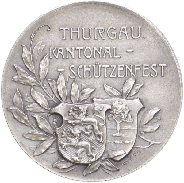 Thurgau, Arbon,  Kantonales Schützenfest, 1906, stgl, Silber