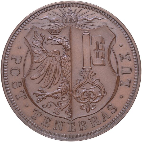 Genève, Genève,  Caise de la réassurance mutuelle, 1899, stgl, Bronze