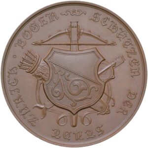 Zürich, Zürich,  Bogenschützen, 1865, stgl, Bronze