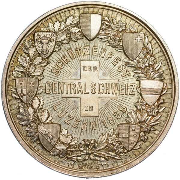 Luzern, Luzern,  Centralschweizerisches, 1889, stgl, Silber