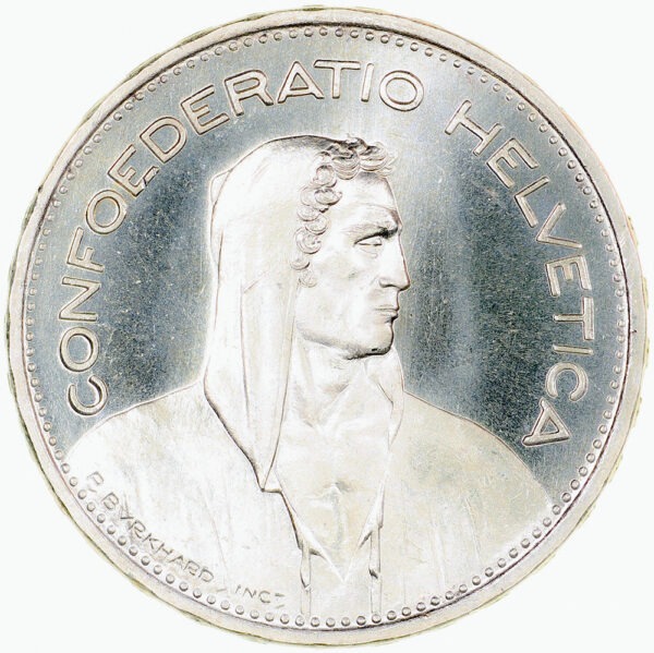 5 Franken, 1935, Erstabschlag
