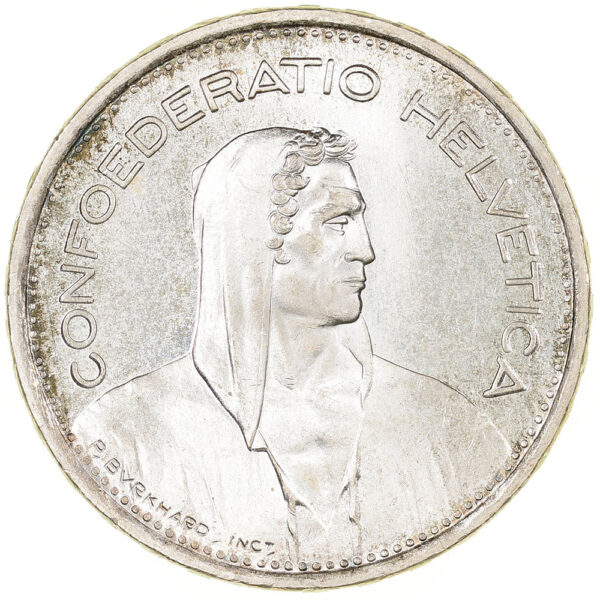 5 Franken, 1954, unz/stgl