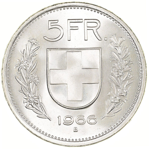 26733_1 5 Franken, 1966, Stempelglanz