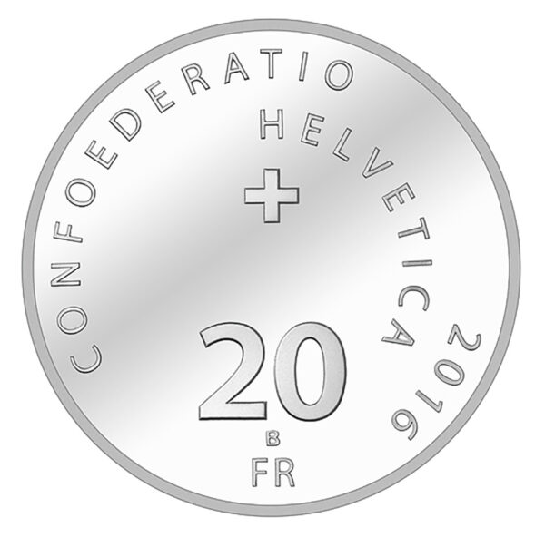 20 Franken, 2016, Polierte Platte