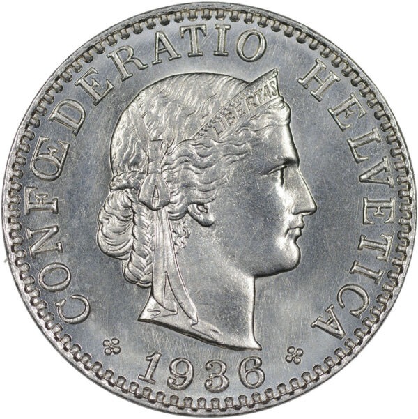 20 Rappen, 1936, unz/stgl