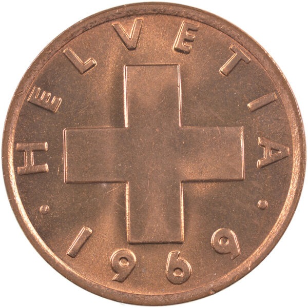 28254_1 1 Rappen, 1969, Stempelglanz