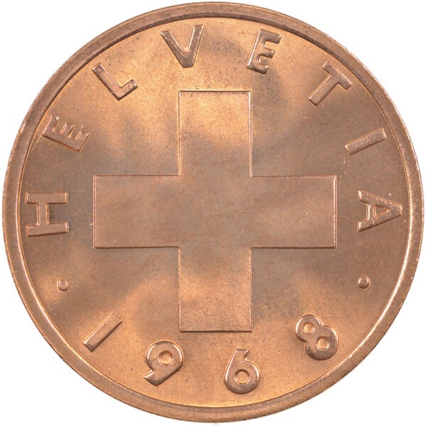 28256_1 2 Rappen, 1968, Stempelglanz