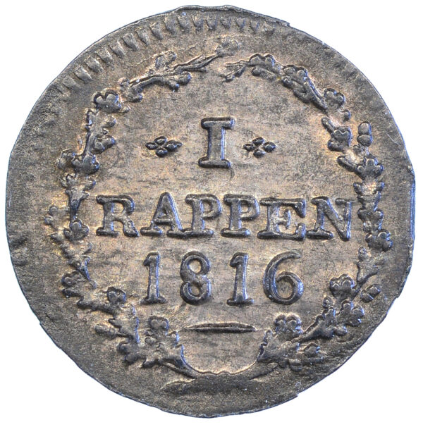 Aargau, 1 Rappen, 1816, unz/stgl