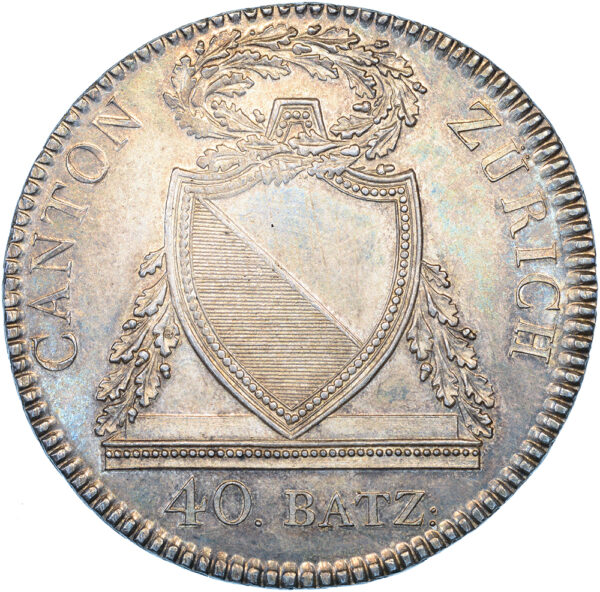1748_1 Zürich, 40 Batzen, 1813, unz/stgl
