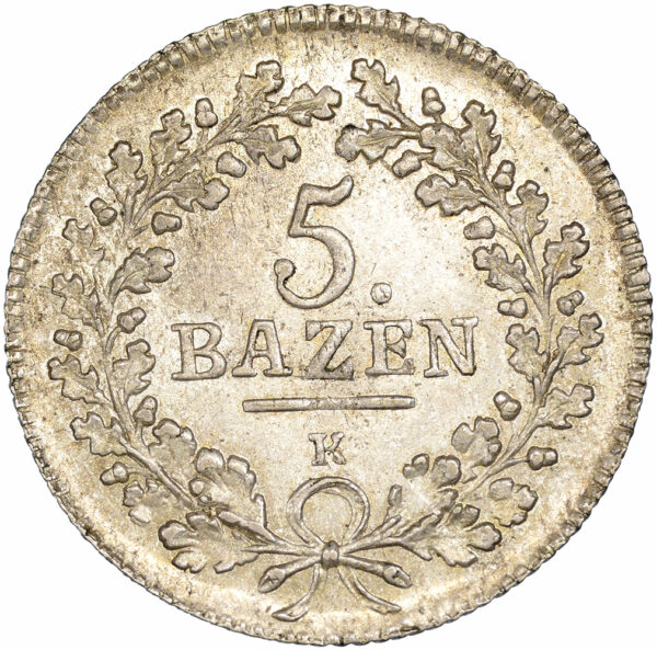 St. Gallen, 5 Batzen, 1814, unz