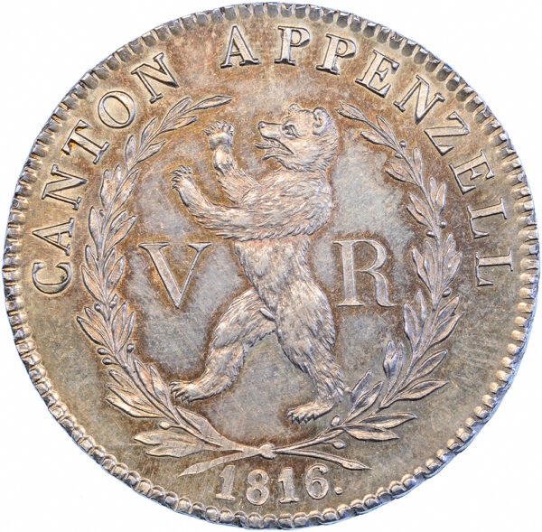 Appenzell Ausserrhoden, 4 Franken, 1816, unz